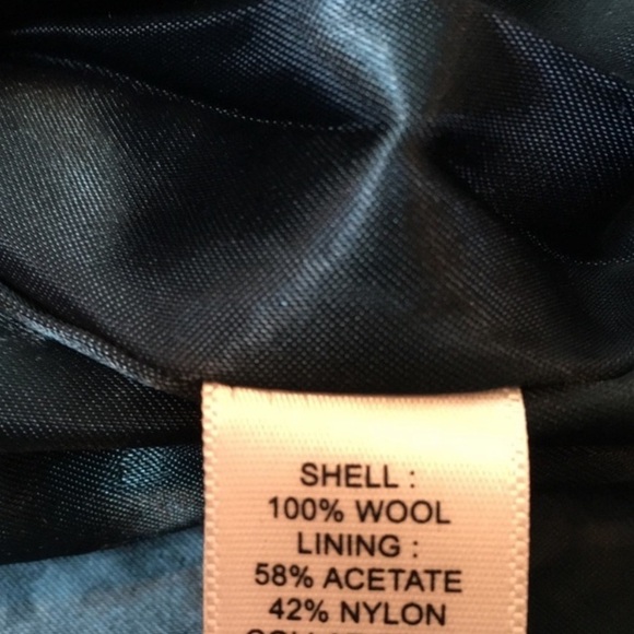 Banana republic / hunter green tweed Italian wool coat small s P - Picture 11 of 11